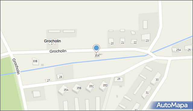 Grocholin, Grocholin, 30A, mapa Grocholin