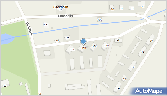 Grocholin, Grocholin, 35B, mapa Grocholin