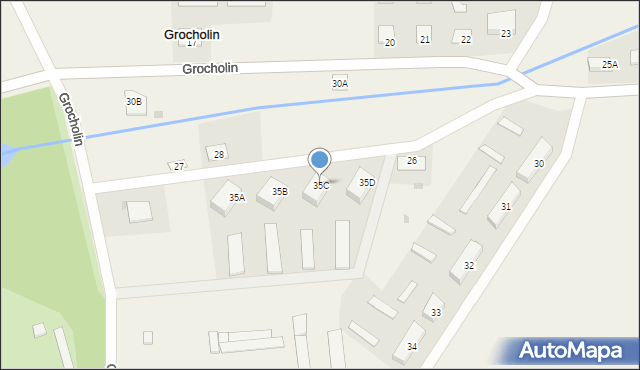 Grocholin, Grocholin, 35C, mapa Grocholin