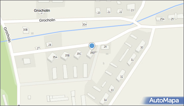 Grocholin, Grocholin, 35D, mapa Grocholin