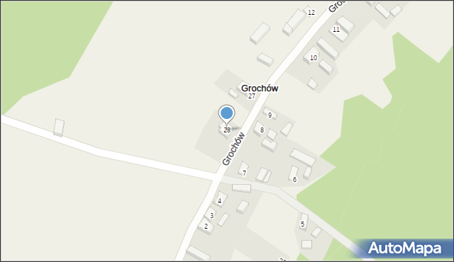 Grochów, Grochów, 28, mapa Grochów