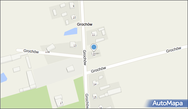 Grochów, Grochów, 12, mapa Grochów