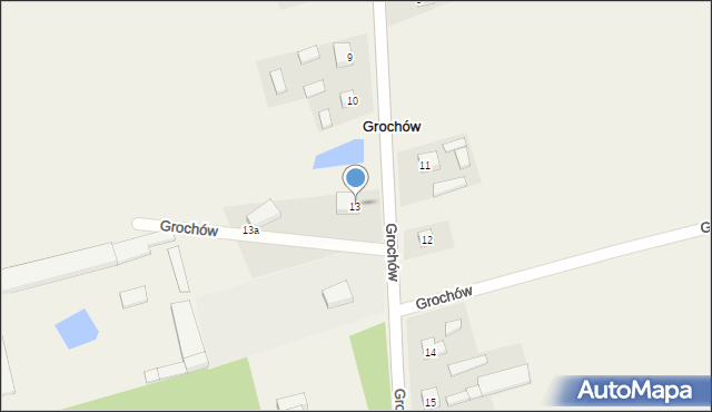 Grochów, Grochów, 13, mapa Grochów