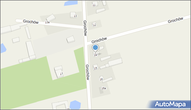 Grochów, Grochów, 14, mapa Grochów