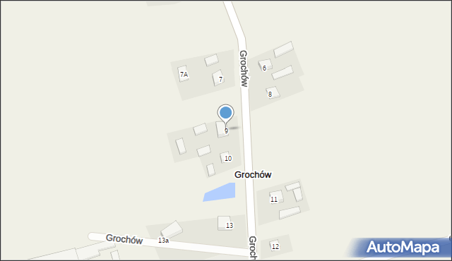 Grochów, Grochów, 9, mapa Grochów