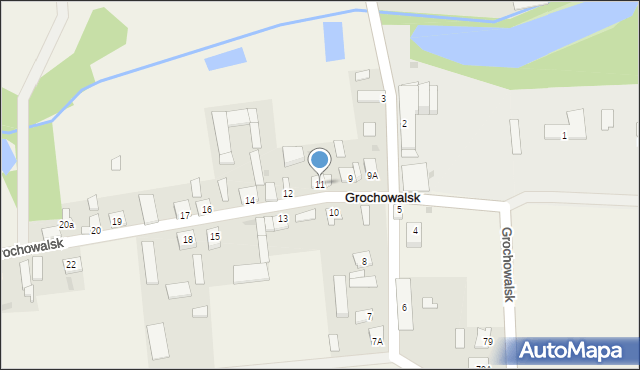 Grochowalsk, Grochowalsk, 11, mapa Grochowalsk