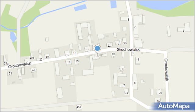 Grochowalsk, Grochowalsk, 13, mapa Grochowalsk