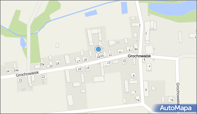 Grochowalsk, Grochowalsk, 14, mapa Grochowalsk