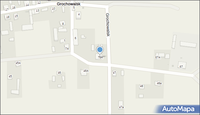 Grochowalsk, Grochowalsk, 79A, mapa Grochowalsk