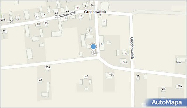 Grochowalsk, Grochowalsk, 7A, mapa Grochowalsk
