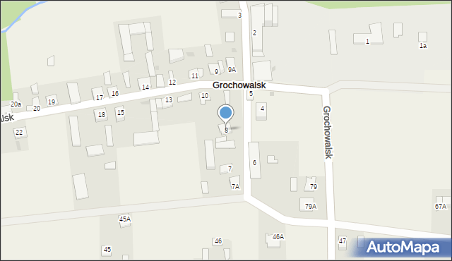 Grochowalsk, Grochowalsk, 8, mapa Grochowalsk