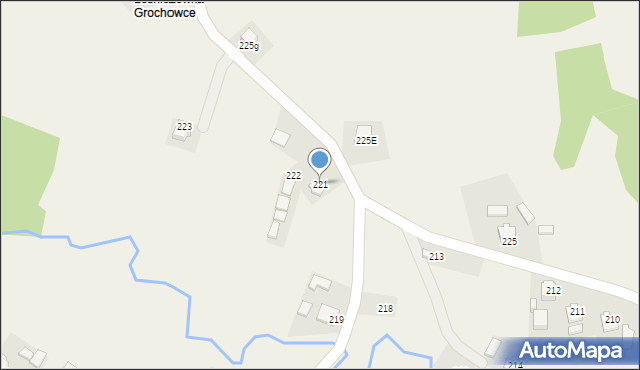 Grochowce, Grochowce, 221, mapa Grochowce