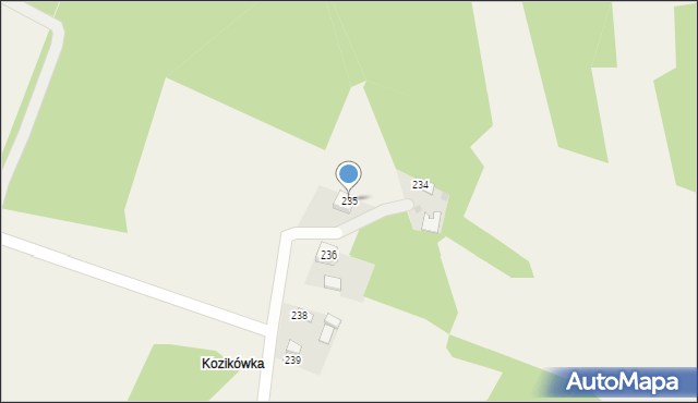 Grochowe, Grochowe, 235, mapa Grochowe