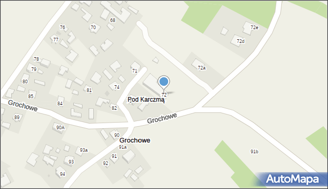 Grochowe, Grochowe, 72, mapa Grochowe