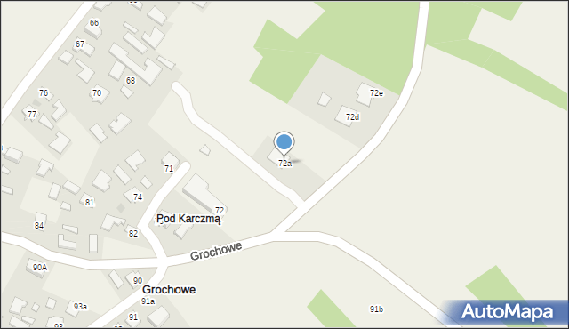 Grochowe, Grochowe, 72a, mapa Grochowe