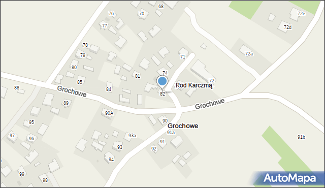 Grochowe, Grochowe, 82, mapa Grochowe