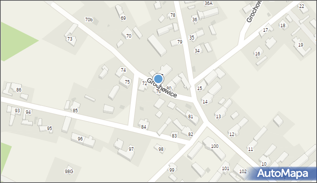 Grochowice, Grochowice, 76, mapa Grochowice