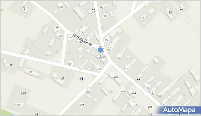 Grochowice, Grochowice, 81, mapa Grochowice