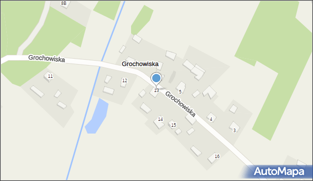 Grochowiska, Grochowiska, 13, mapa Grochowiska