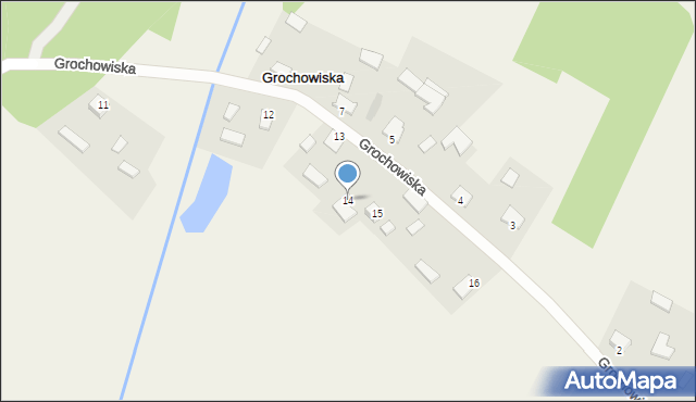 Grochowiska, Grochowiska, 14, mapa Grochowiska