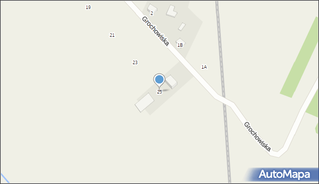Grochowiska, Grochowiska, 25, mapa Grochowiska