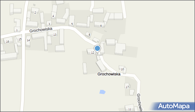 Grochowiska, Grochowiska, 12a, mapa Grochowiska