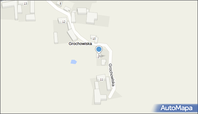 Grochowiska, Grochowiska, 17, mapa Grochowiska