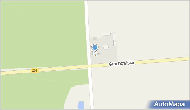 Grochowiska, Grochowiska, 10a, mapa Grochowiska