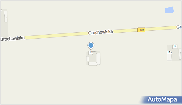 Grochowiska, Grochowiska, 11, mapa Grochowiska