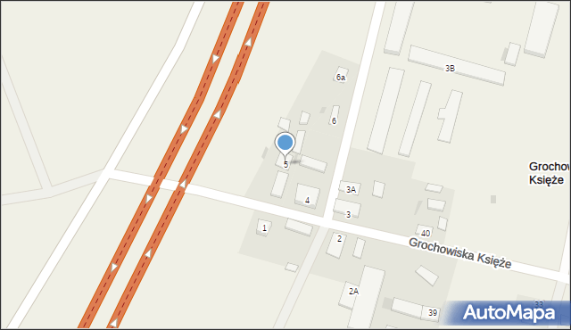 Grochowiska Księże, Grochowiska Księże, 5, mapa Grochowiska Księże
