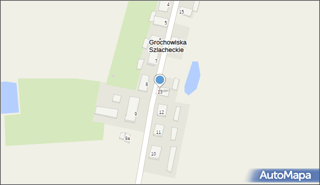 Grochowiska Szlacheckie, Grochowiska Szlacheckie, 13, mapa Grochowiska Szlacheckie