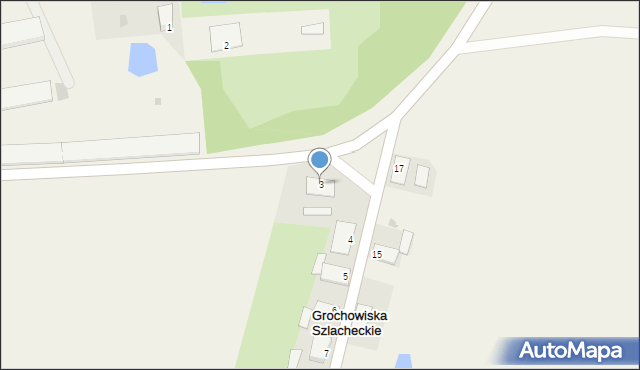 Grochowiska Szlacheckie, Grochowiska Szlacheckie, 3, mapa Grochowiska Szlacheckie