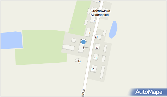 Grochowiska Szlacheckie, Grochowiska Szlacheckie, 9, mapa Grochowiska Szlacheckie