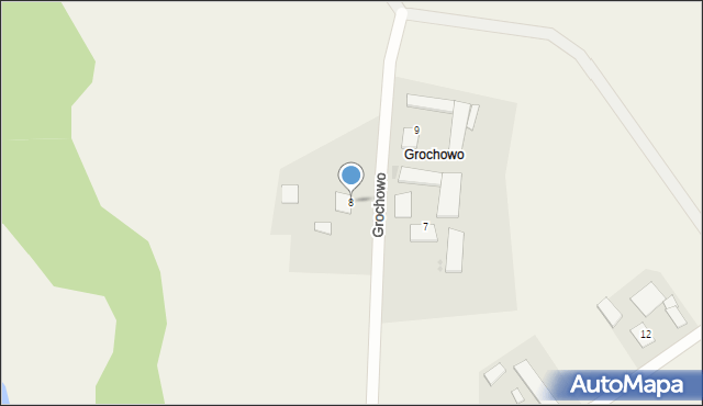 Grochowo, Grochowo, 8, mapa Grochowo
