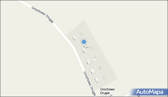 Grochowo Drugie, Grochowo Drugie, 6/2, mapa Grochowo Drugie