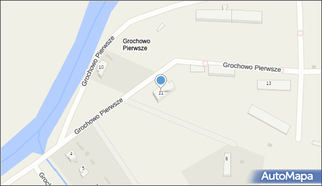 Grochowo Pierwsze, Grochowo Pierwsze, 11, mapa Grochowo Pierwsze