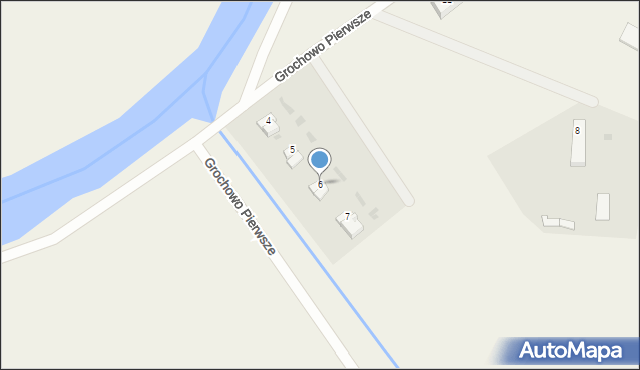Grochowo Pierwsze, Grochowo Pierwsze, 6, mapa Grochowo Pierwsze