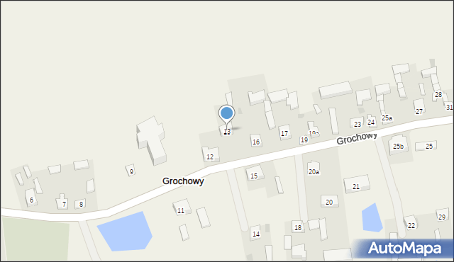 Grochowy, Grochowy, 13, mapa Grochowy