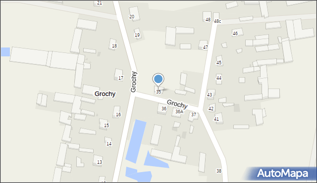 Grochy, Grochy, 35, mapa Grochy