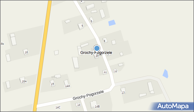 Grochy-Pogorzele, Grochy-Pogorzele, 10, mapa Grochy-Pogorzele
