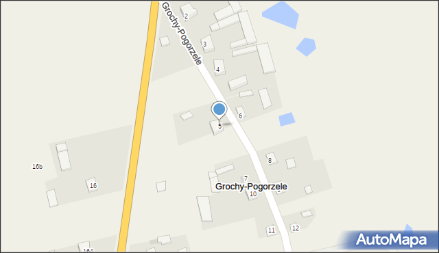 Grochy-Pogorzele, Grochy-Pogorzele, 5, mapa Grochy-Pogorzele