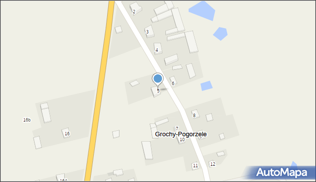 Grochy-Pogorzele, Grochy-Pogorzele, 5, mapa Grochy-Pogorzele