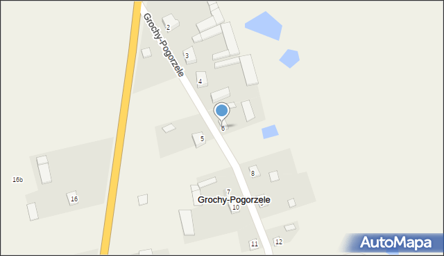 Grochy-Pogorzele, Grochy-Pogorzele, 6, mapa Grochy-Pogorzele