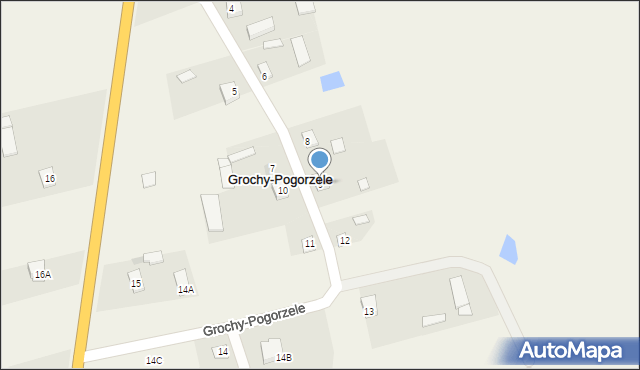 Grochy-Pogorzele, Grochy-Pogorzele, 9, mapa Grochy-Pogorzele