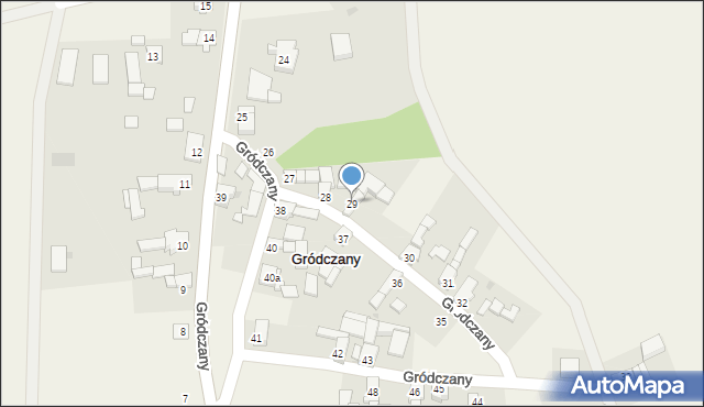 Gródczany, Gródczany, 29, mapa Gródczany