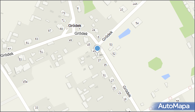 Gródek, Gródek, 41, mapa Gródek