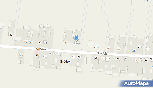 Gródek, Gródek, 37, mapa Gródek