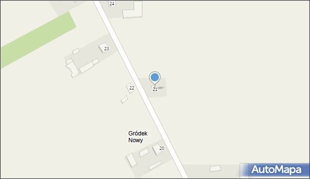 Gródek, Gródek, 21, mapa Gródek