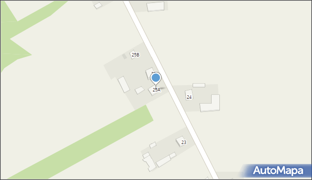 Gródek, Gródek, 25A, mapa Gródek