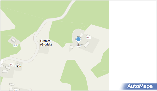 Gródek, Gródek, 180, mapa Gródek